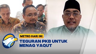 Sering Buat Pernyataan Kontroversi PKB Tegur Menag Yaqut [upl. by Kalikow]