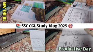 SSC CGL Study Vlog 2025 📚 A productive day of an SSC CGL Aspirant ✅ ssc ssccgl study studyvlog [upl. by Eniamaj963]