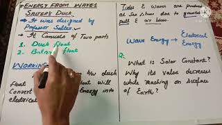 what is Salter Duck  wave energy to electricity  Chp04 Part1  Lec 5 [upl. by Neersin]