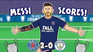 💥MESSI scores against MAN CITY💥 20 Champions League 202122 PSG Goals Highlights Gueye [upl. by Seessel]