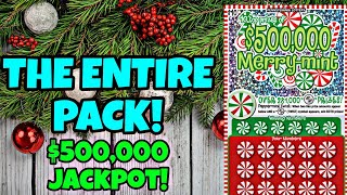 10x60 PA LOTTERY MERRY MINT CHRISTMAS HOLIDAY SCRATCH OFF TICKETS scratchers [upl. by Clywd]