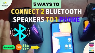 How to Connect 2 Bluetooth Speakers to One Phone  5 Possible Ways to Do This [upl. by Afesoj147]