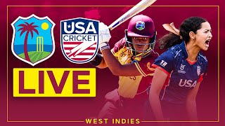 🔴 LIVE  West Indies v USA  U19s Women  1st T20 [upl. by Epoh]