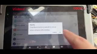 Vident iSmart800 Pro reset setting function Display  obd2shopcouk [upl. by Derzon842]