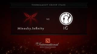 MineskiInfinity vs iG  Group Stage  Dota 2 International [upl. by Oiramel]