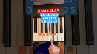 Jingle bells easy piano lesson learnpiano tutorial pianomusic [upl. by Eilrak]