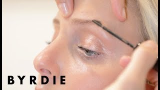 Celebrity Brow Artist Kristie Streichers Everyday Eyebrow Tutorial  Byrdie [upl. by Abdu]