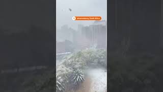 Johannesburg gets first snow in over a decade [upl. by Enneirda654]