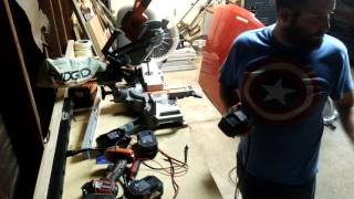 Ridgid cordless 18v battery adapter homemade 120v AC 1200 watt DC 1224v50A power supply Round 2 [upl. by Karita]