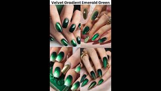 13 Stunning Emerald Green Nail Designs You NEED to Try [upl. by Ahsyekat]