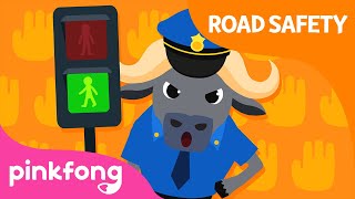 Crosswalk  Traffic Lights  Road Safety Song  Pinkfong Songs for Children [upl. by Rehotsirk]