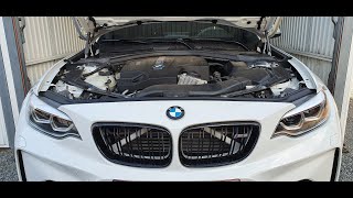 how to remove bmw grill  kidneys  painting the support bars [upl. by Aivatnohs]