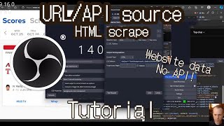 OBS realtime HTML data scraping Tutorial [upl. by Lever739]