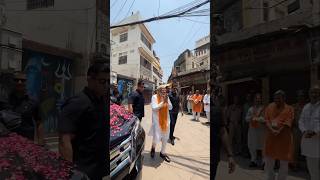 PM Shri Narendra Modi Ji offered prayers at Kaal Bhairav temple Varanasi l shorts l youtubeshorts [upl. by Honorine856]