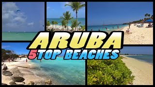 ARUBA 5 Best Beaches🏖️🏖️ 4k [upl. by Nosyk]