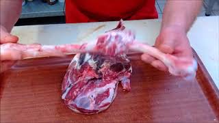 Recette Boucherie Charcuterie  Désossage dun gigot dagneau [upl. by Kinch]