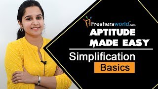 Aptitude Made Easy – Simplification  Basics and Methods Math Shortcuts Quick Tricks [upl. by Llenol]