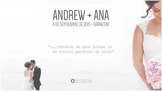 VÍDEOS DE BODAS ORIGINALES Y CREATIVOS  ANDREW  ANA  DANI TRONCOSO [upl. by Duyne]