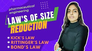 laws of size reduction part 3  unit 1  pharmaceutical engineering  size reduction  bPharma [upl. by Stilla]