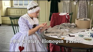 18th Century Homespun Fashions [upl. by Ahsertal]