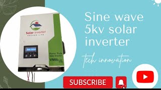 Solar inverter 5kva pure sine wave 50Hz [upl. by Ateuqal]