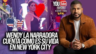 LA NARRADORA CUENTA COMO ES SU VIDA EN NEW YORK CITY MÁS ALLÁ DE LAS REDES LIVE CON VLADIMIR JÁQUEZ [upl. by Oicnerolf]