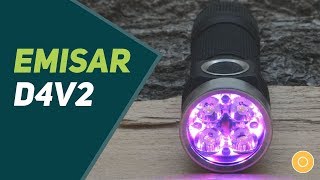 Emisar D4V2 Review  Starke Leistung und farbige Aux LEDs [upl. by Laved]