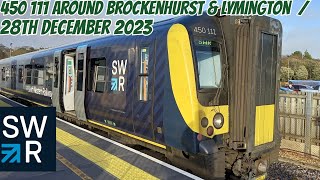 450 111 Around Brockenhurst amp Lymington  28th December 2023 [upl. by Okiman]