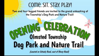 Olmsted Township Dog Park and Nature Trail is officially open [upl. by Orren]