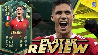 88 WINTER WILDCARD VARANE PLAYER REVIEW  FIFA 23 ULTIMATE TEAM [upl. by Kingsbury]