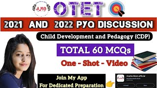 otet previous year questions 20222021 child development and pedagogy pyq  cdp 2024 07 05 15 41 21 [upl. by Eatnahc668]