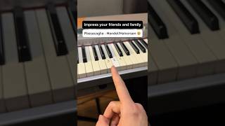 Passacaglia  HandelHalvorsen 🤯 Easy Piano Tutorial piano tutorial pianolessons passacaglia [upl. by Aliakam711]