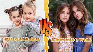 Clements Twins Ava And Leah VS Mila And Emma Stauffer Transformation 👑 New Stars From Baby To 2024 [upl. by Einnok]