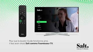 4 Utiliser le bouton Guide de votre télécommande Salt TV remote 20 [upl. by Asirram292]