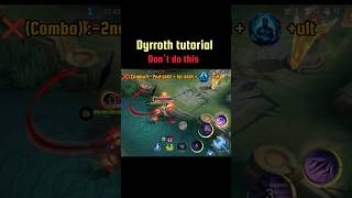 ✅Dyrroth tutorial mlbb mlbbshorts mlbbtiktok tiktok dyrroth dyrrothtutorial tutorial [upl. by Charteris914]