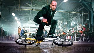 The Transporter beats an Audi with a BMX  Transporter 3  CLIP [upl. by Yecram]