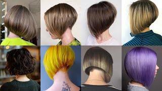 Branded Short Bob Hairstyles Woman Short Bob Haircuts Stylish [upl. by Suoinuj496]