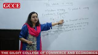 Money Banking and Finance  Value of Money Cash Balance Approach  Miss Nazia Baig [upl. by Belicia]