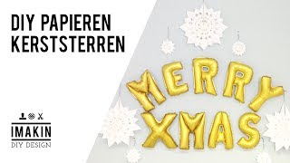 DIY voor Kerst  Maak de mooiste papieren Kerststerren [upl. by Autumn500]