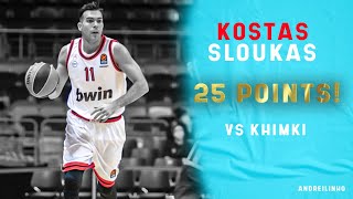 Kostas Sloukas Full Highlights vs Khimki Moscow ● 25 POINTS 29122020 [upl. by Uwton422]