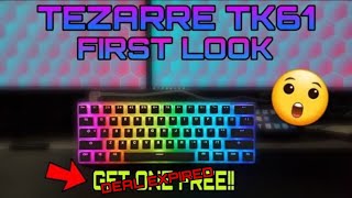 Tezarre TK61 First Look Get One Free [upl. by Nuahsal]