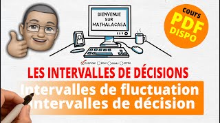 Les intervalles de décisions intervalles de fluctuation asymptotique  intervalles de confiance [upl. by Ayiotal]