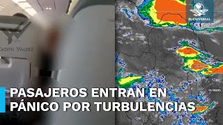 Fuertes turbulencias desatan pánico en pasajeros durante vuelo de Cancún a Monterrey [upl. by Yantruoc849]