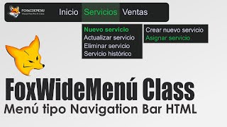 FoxWideMenu Menú Dinámico Horizontal con Submenús y Temas Personalizables en Visual FoxPro [upl. by Nore]