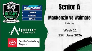 Mackenzie vs Waimate 15th June 2024 [upl. by Cher]