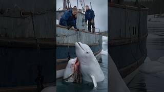 A touching story about a mother whale calling for help from the sailors on the ship to save her baby [upl. by Adnohs234]