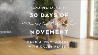 Day 11 Balancing Yoga Flow with Caley Alyssa  Spring Reset 30 Days of Mindful Movement [upl. by Yelhs]