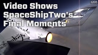 Video Shows SpaceShipTwos Final Moments [upl. by Zoeller]