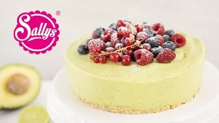 Vegane Sommertorte mit Avocadocreme  NO Bake Cake  Sallys Welt [upl. by Darrin]