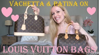 Louis Vuitton Speedy 25 amp Alma PM  Vachetta Leather and Patina on LV Bags [upl. by Donatelli210]